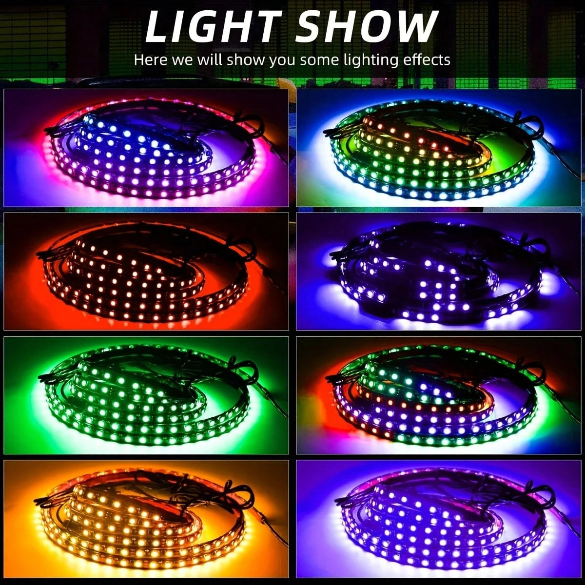 60cm*90cm Car Underbody Light LED Light, Dream Color Chasing Car Underbody Light Kit APP And Remote Control RGB Multicolor Music Synchronized Underbody Lighting Neon Strip Light For Car Truck SUV