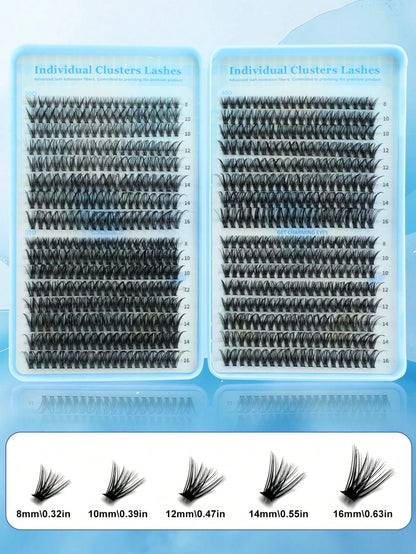 640pcs D Curl Faux Mink Eyelashes, Voluminous & Full, Lightweight &, Large Capacity Single Lash Set, Can Be Paired With Glue, Remover, Tweezers As Needed, Soft Mixed Style Lashes, Create 3D Dimension
