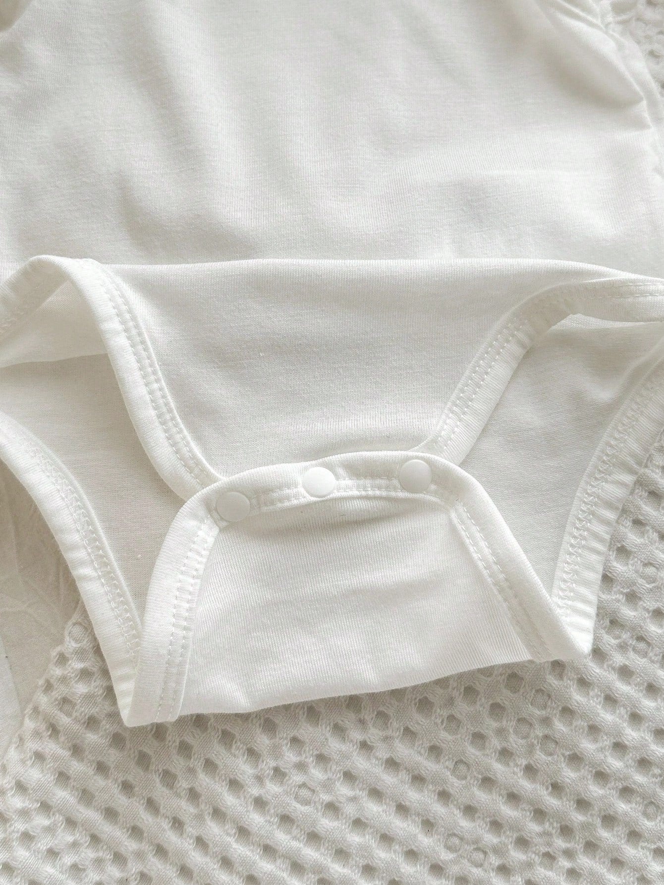 6pcs/Set Newborn Baby Boy Simple Comfortable Solid Color Sleeveless Bodysuit