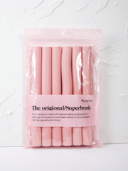 6Pcs Soft Heatless Hair Curlers, Overnight Heatless Curling Rods, No Heat Hair Curlers, No Damage Hair Rollers, Foam Heatless Curlers, Natural Wave Hair Styling Curlers, Comfortable Sleeping Hair Curl