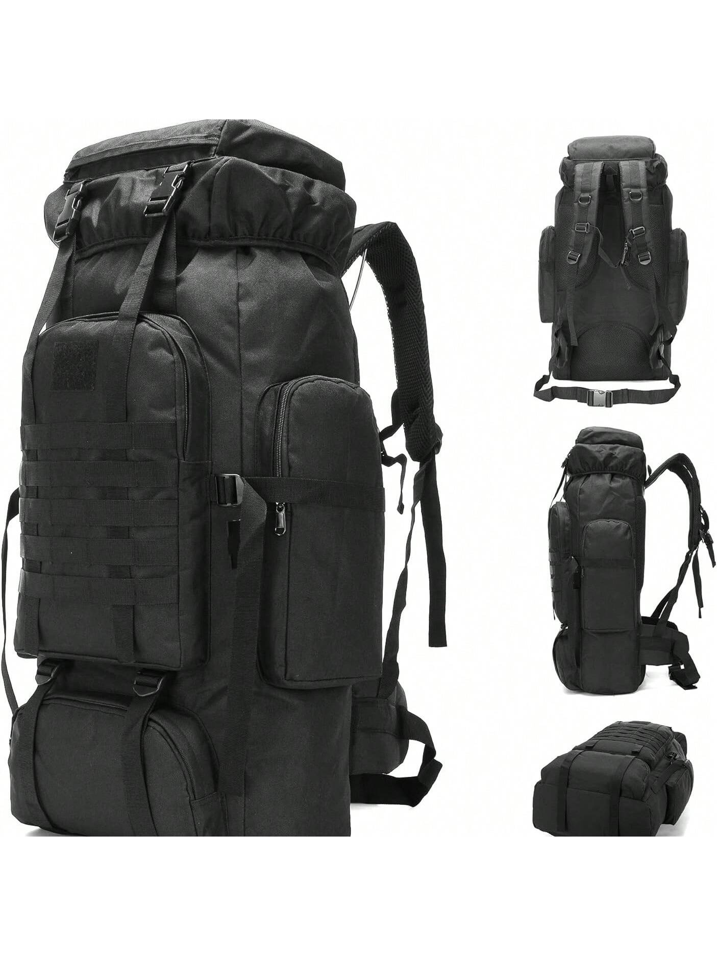 70L Hiking Backpack Military Tactical Camping Adjustable Waterproof Climbing Sport Bags