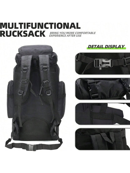 70L Hiking Backpack Military Tactical Camping Adjustable Waterproof Climbing Sport Bags