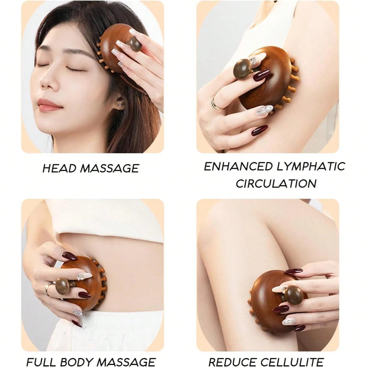 7Pcs Massage Set, Full Body Massage Kit, Full Body Relaxation Set, Face Massager, Nose Massager, Scalp Massager, Hand Massager, Back Massager, Leg Massager, Cupping Cups, Gua Sha Board, Foot Massager