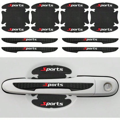 8 PCS Car Door Handle Protector, Waterproof Sports Auto Handle Protectors Bowl Stickers, Anti-Scratch Adhesive Car Door Cup Protective Stickers Fit Most Vehicles