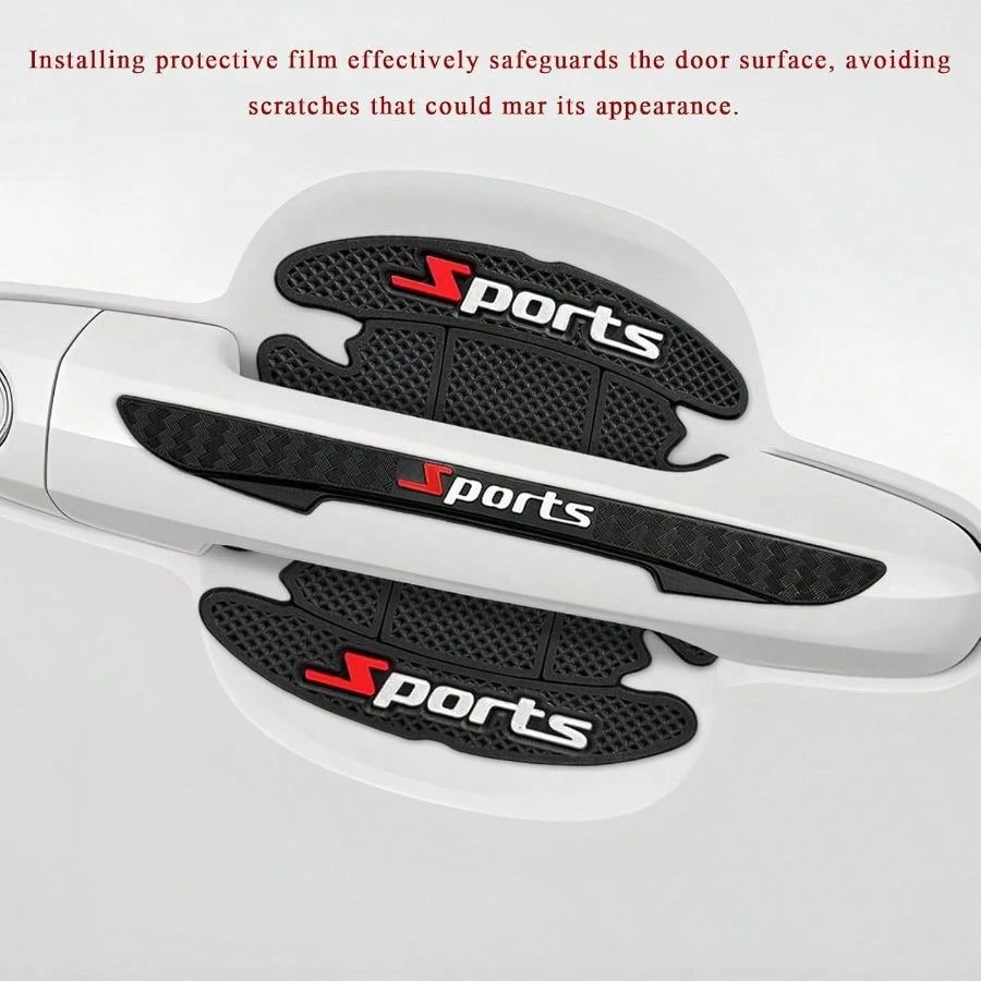8 PCS Car Door Handle Protector, Waterproof Sports Auto Handle Protectors Bowl Stickers, Anti-Scratch Adhesive Car Door Cup Protective Stickers Fit Most Vehicles