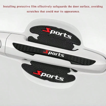 8 PCS Car Door Handle Protector, Waterproof Sports Auto Handle Protectors Bowl Stickers, Anti-Scratch Adhesive Car Door Cup Protective Stickers Fit Most Vehicles