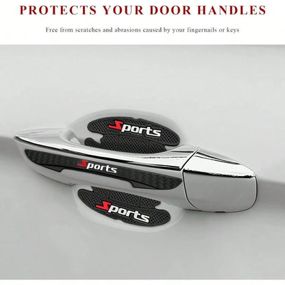 8 PCS Car Door Handle Protector, Waterproof Sports Auto Handle Protectors Bowl Stickers, Anti-Scratch Adhesive Car Door Cup Protective Stickers Fit Most Vehicles