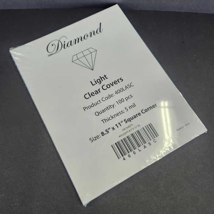 8.5X11 5 Mil Clear Covers