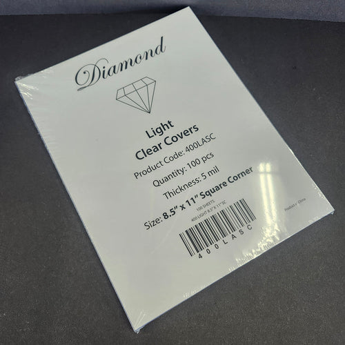 8.5X11 5 Mil Clear Covers