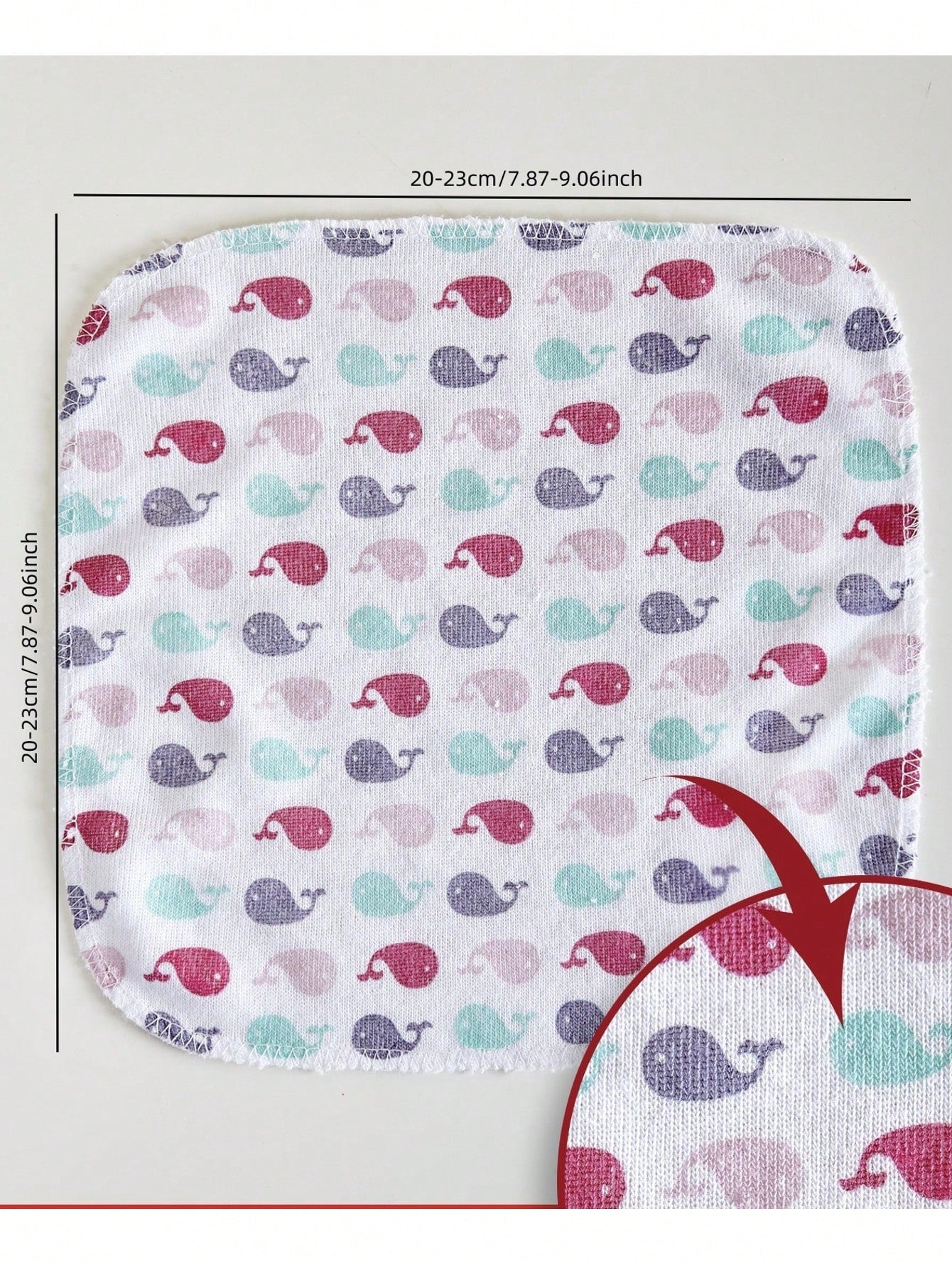 8pcs/12pcs/24pcs Baby Face Washcloths, Soft & Gentle Handkerchief For Baby Care, Feeding Towel, Cute Design Infant Washcloth, Burp Cloth Bib, Soft Baby Bath Towel, Nursery Handkerchief, Newborn Shower