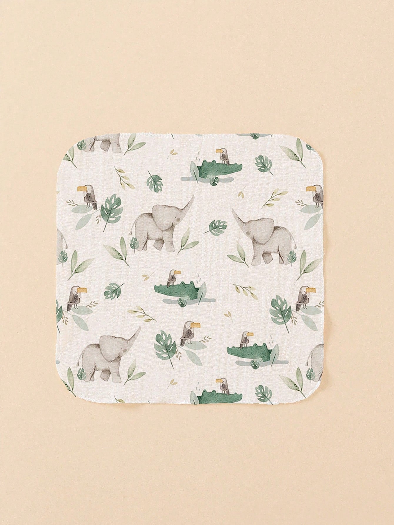 8pcs Lightweight Breathable Single-Layer Baby Bibs, Feeding Wipes, Multi-Purpose Cloths, Suitable For All Seasons