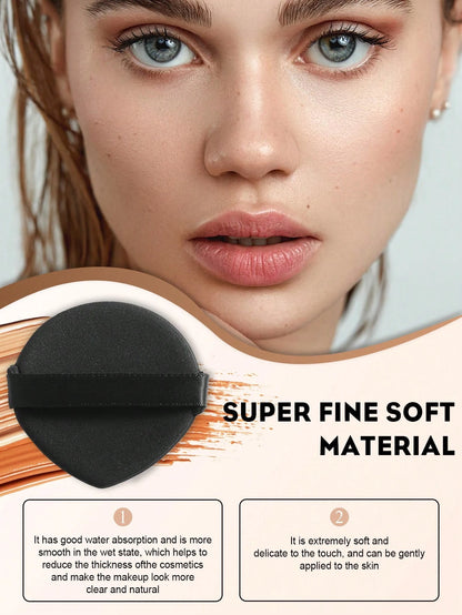 8PCS Makeup Tool Set, 6 Pieces Face Makeup Brushes And 2 Teardrop‑Shaped Velvet Powder Puffs, Soft Synthetic Bristles Cosmetic Brushes For Blush, Contour, Highlighter And Setting Powder