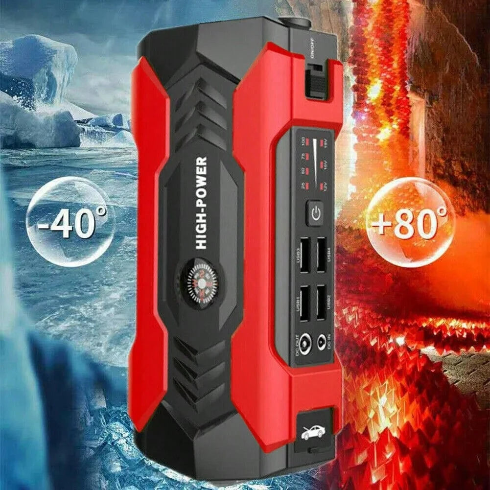 99800mAh Car Jump Starter Booster Jumper Box Power Bank Battery Charger With USB/Power Bank/Output/LED Light