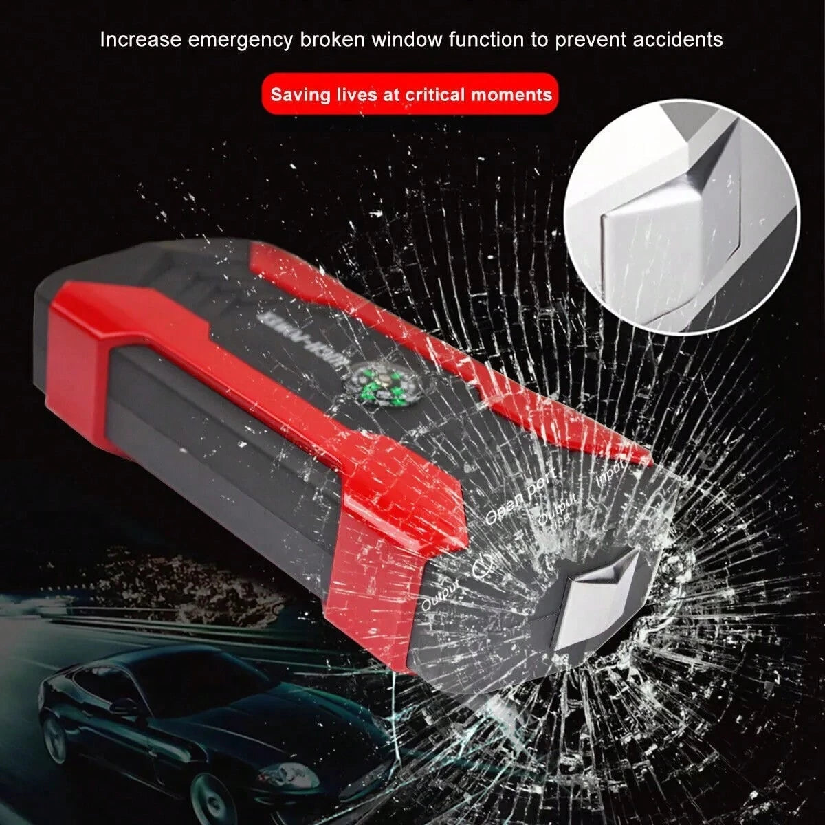 99800mAh Car Jump Starter Booster Jumper Box Power Bank Battery Charger With USB/Power Bank/Output/LED Light