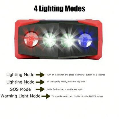 99800mAh Car Jump Starter Booster Jumper Box Power Bank Battery Charger With USB/Power Bank/Output/LED Light