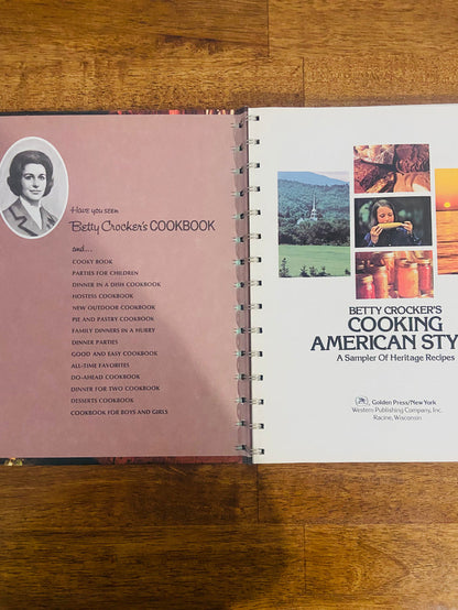 Vintage Betty Crocker Cooking American Style Cookbook - Deer Creek Mercantile