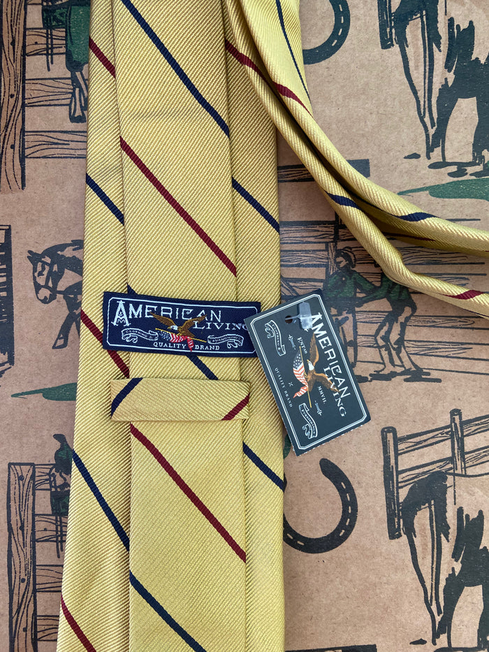 Vintage American Living Gold USA Eagle Tie - Deer Creek Mercantile