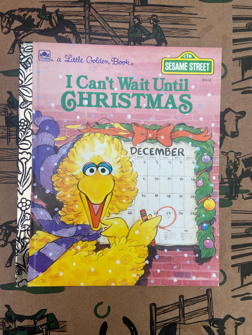 Vintage Little Golden Book - Sesame Street I Can't Wait Until Christmas - Deer Creek Mercantile