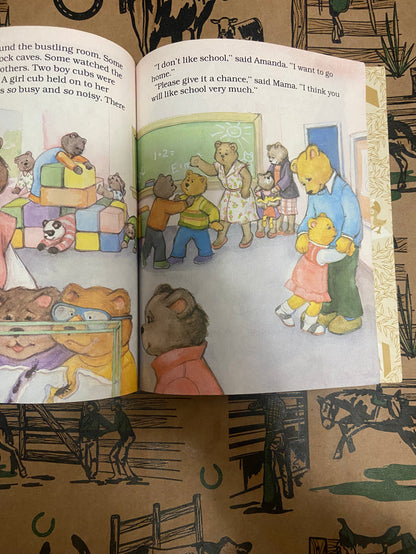 Vintage Little Golden Book - Amanda's First Day Of School, 1985 - Deer Creek Mercantile