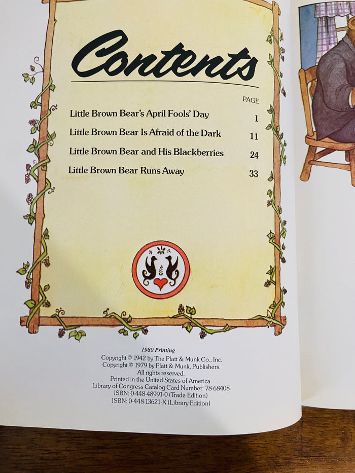 Vintage Little Brown Bear By Elizabeth Uphmam, 1979 Book - Deer Creek Mercantile