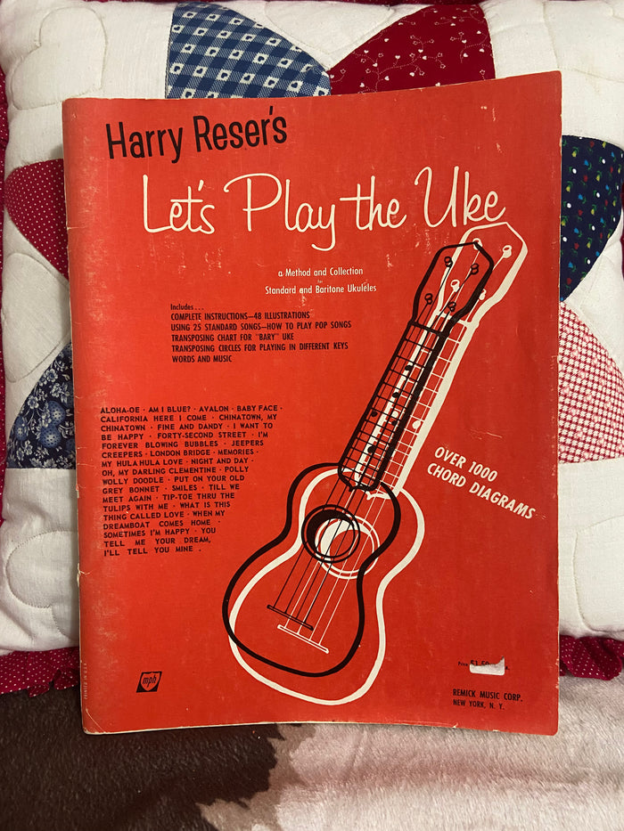 Vintage Harry Reser's Let's Play The Uke Music Book - Deer Creek Mercantile
