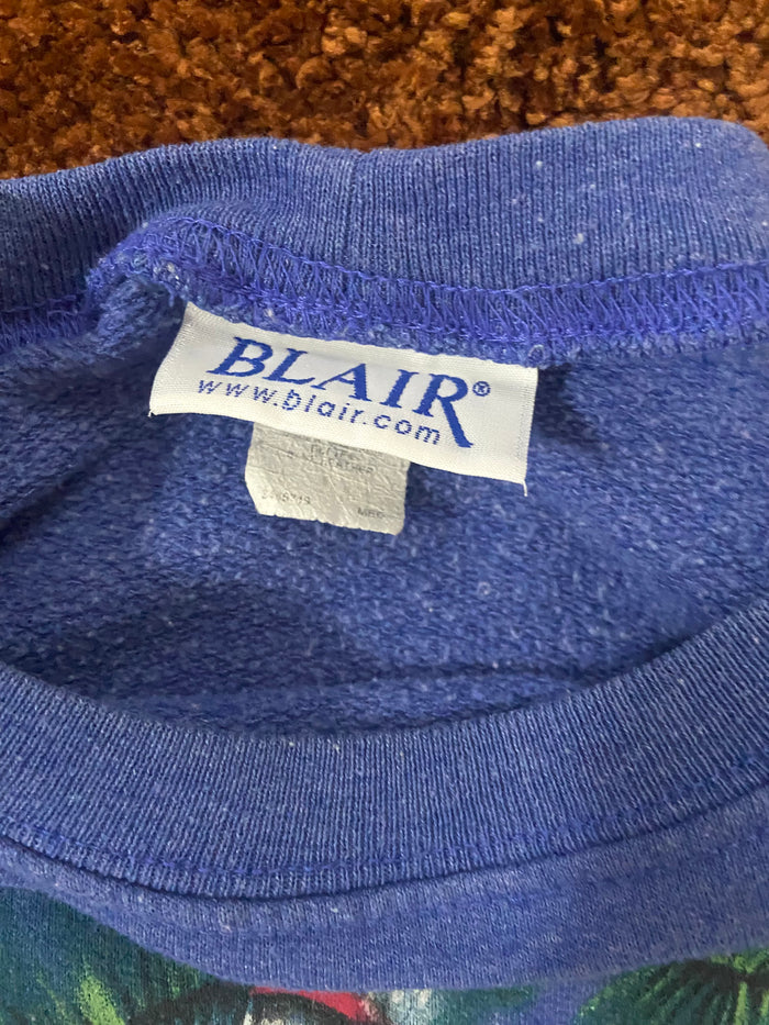 Vintage Blaire Christmas Cat Crewneck Sweatshirt, Size Medium - Deer Creek Mercantile