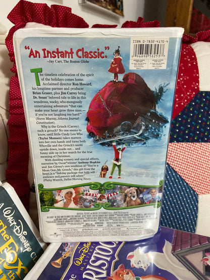 Vintage VHS, How The Grinch Stole Christmas Dr. Seuss - Deer Creek Mercantile