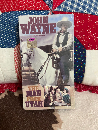 Vintage John Wayne The Man From Utah Sealed VHS - Deer Creek Mercantile