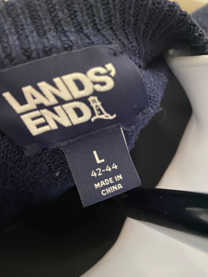 Vintage Lands End Winter Bear, Blue, Sweater, Size Large - Deer Creek Mercantile