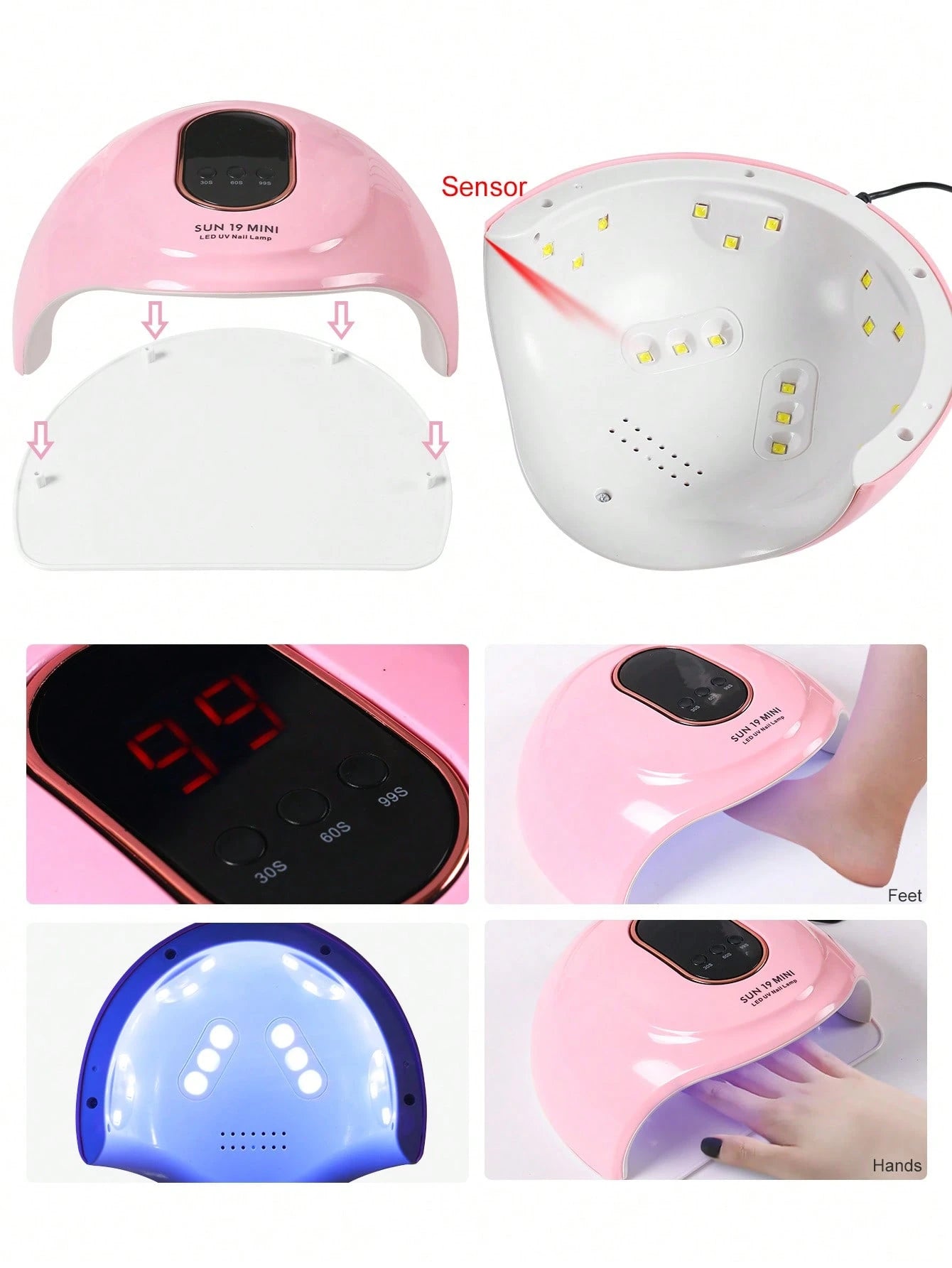 Acrylic Nail Kit- 6 Colors With 60ml Monomer Liquid, Nail Drill And UV Lamp- Nail Kit Acrylic Set, Nail Design, Nail Studio- Nail Art Gifts For Women- DIY Acrylic Nails Starter Set