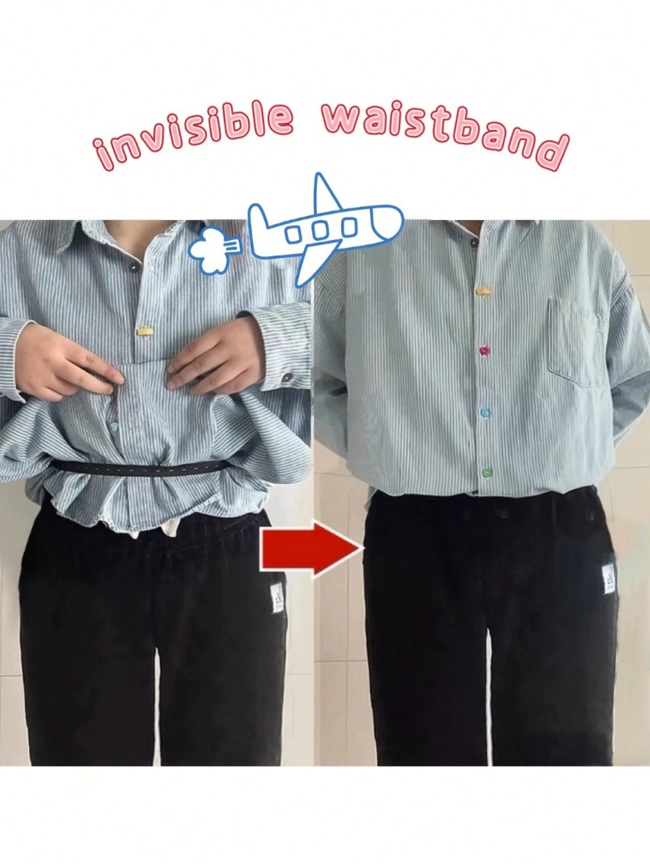 Adjustable Hem And Waist Cincher Tool Set, Suitable For T-Shirts, Knits, Dresses, Hoodies- No-Sew Invisible Hem Shortener And Waist Cincher For Pants, Shirts, Blouses