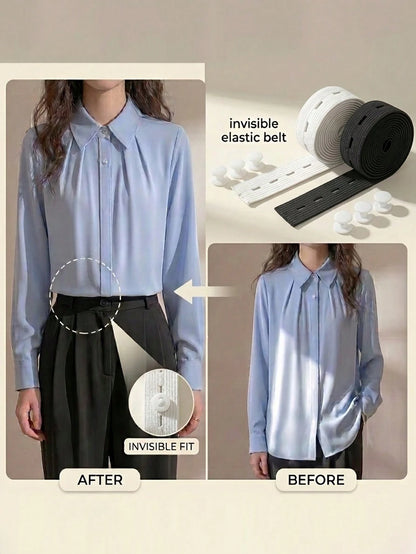 Adjustable Hem And Waist Cincher Tool Set, Suitable For T-Shirts, Knits, Dresses, Hoodies- No-Sew Invisible Hem Shortener And Waist Cincher For Pants, Shirts, Blouses