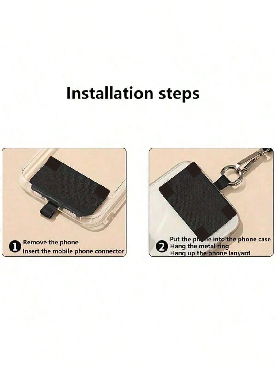 Adjustable Phone Lanyard, Dual-Use Strap For Hanging Or Crossbody, Solid Color Halter, Suitable For Hanging Smartphones, Bags, And Keys, Convenient