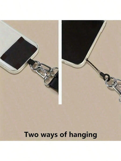 Adjustable Phone Lanyard, Dual-Use Strap For Hanging Or Crossbody, Solid Color Halter, Suitable For Hanging Smartphones, Bags, And Keys, Convenient