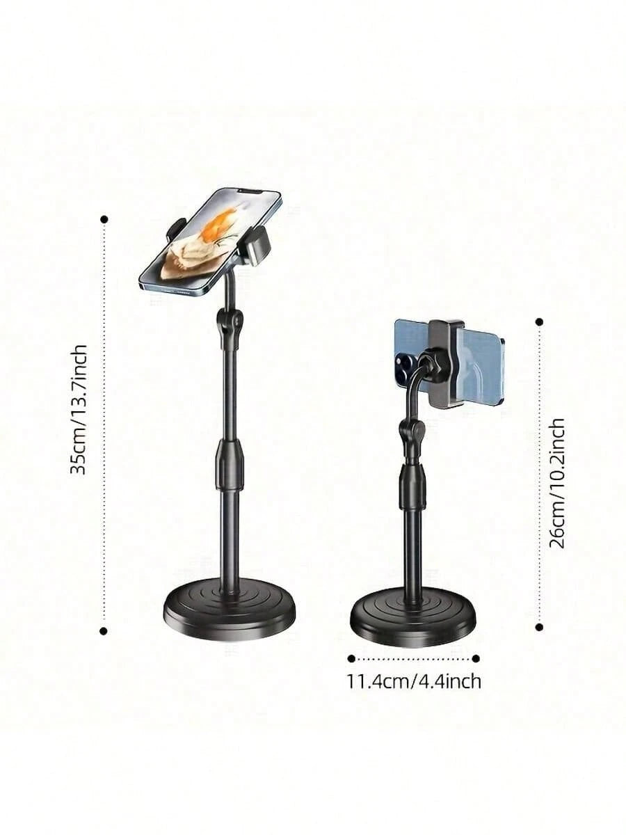 Adjustable Waterproof ABS Material Phone Stand, Suitable For Watching Videos And Live Streams. Simple Support, Great Gift Choice.