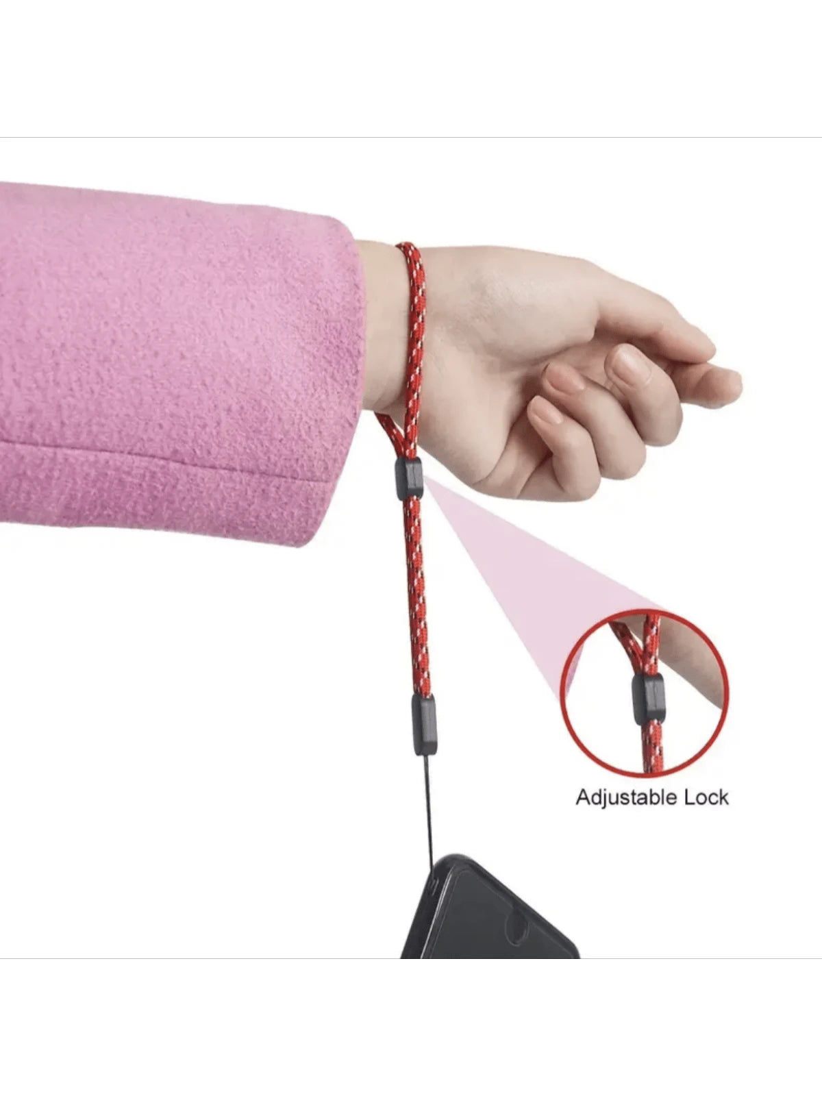 Adjustable Wrist Strap- Universal Lanyard And Wristband, Suitable For Phones, Cameras, PSP, Flashlights, Keychains, USB Drives, Etc.- Comfortable, Detachable, Adjustable Design, Secure Wear. A Gift