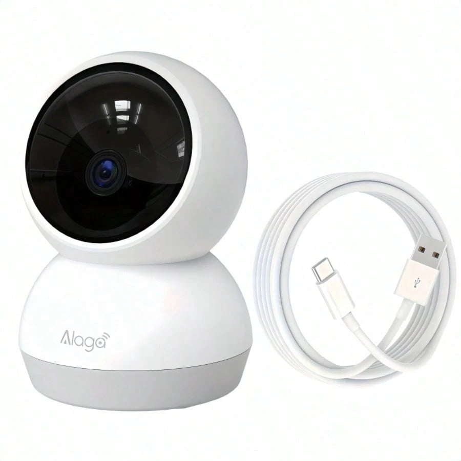 Alaga 2K Baby Monitor With Camera And Audio- Security Camera Indoor, AI Motion Detection, 2.4G/5G WiFi, Night Vision, 2-Way Talk,Cloud/SD Storage