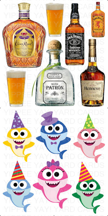 Alcohol and Baby Sharks Combo Sheet