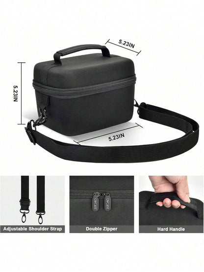 ALKOO Camera Crossbody Bag Compatible With EOS R100 R50 Mirrorless Camera Lens Kit EVA Travel Storage Case For SD Cards Battery Cable Adapter Bag Only