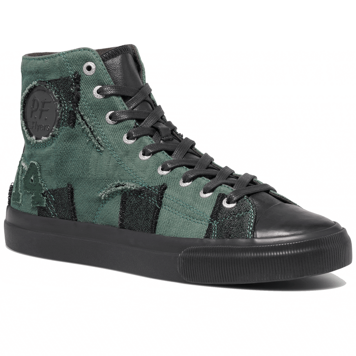 Rotating image showing different angles of the All-American High-Top in Deep Green