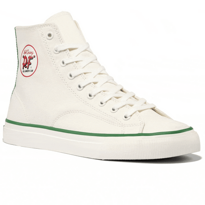 All-American Bob Cousy High-Top Off-White/Green
