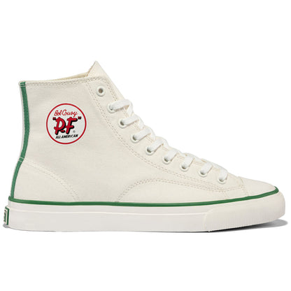 All-American Bob Cousy High-Top Off-White/Green