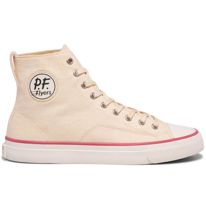 All-American High-Top Antique White/Crimson