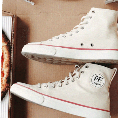 All-American High-Top Antique White/Crimson