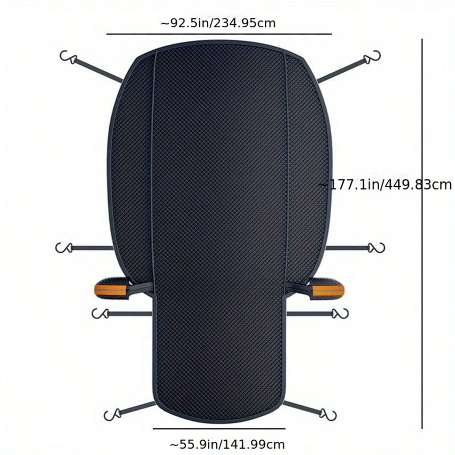 All-Weather Car Windshield & Half-Body Cover| Ultimate Protection Against Snow, Ice, Frost, And UV Rays