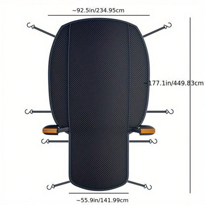 All-Weather Car Windshield & Half-Body Cover| Ultimate Protection Against Snow, Ice, Frost, And UV Rays