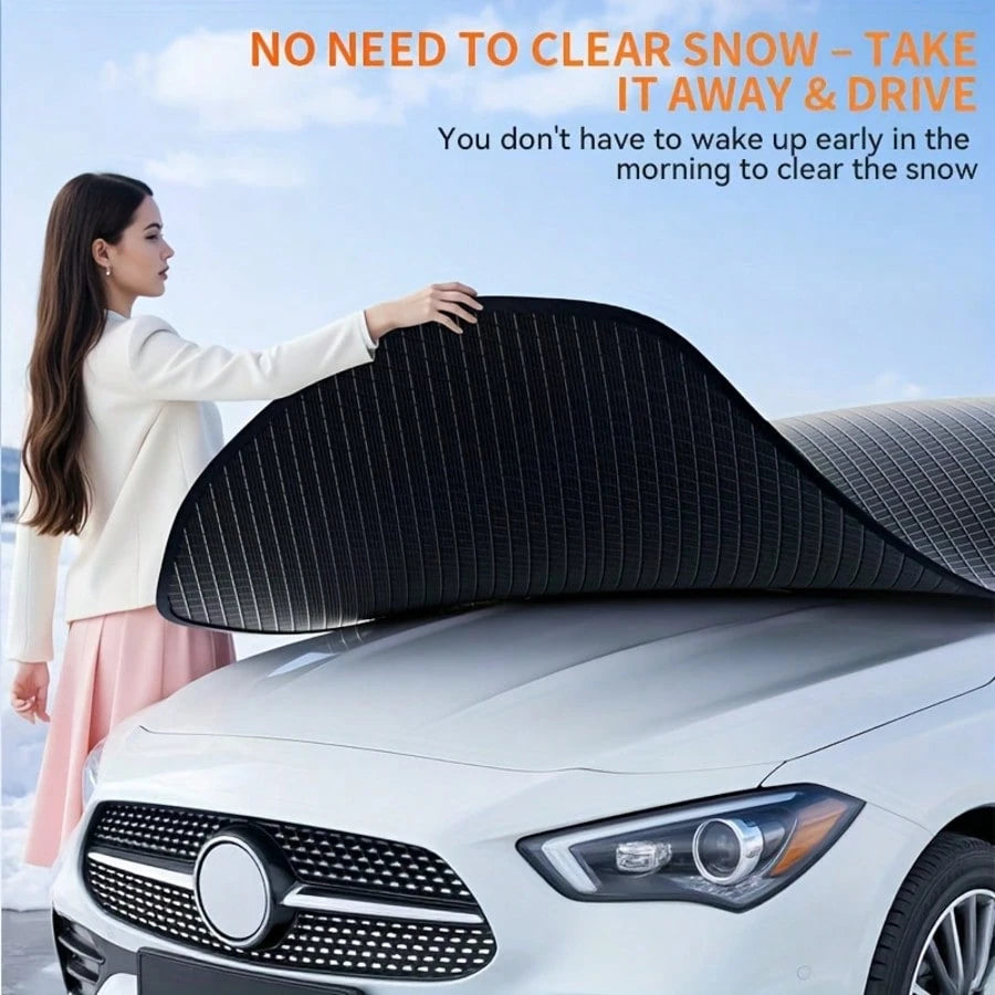 All-Weather Car Windshield & Half-Body Cover| Ultimate Protection Against Snow, Ice, Frost, And UV Rays