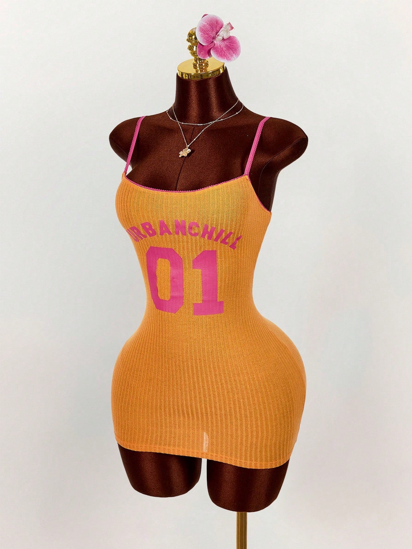 Amplova Sports Numeric Color Block Lace Patchwork Bodycon Mini Dress