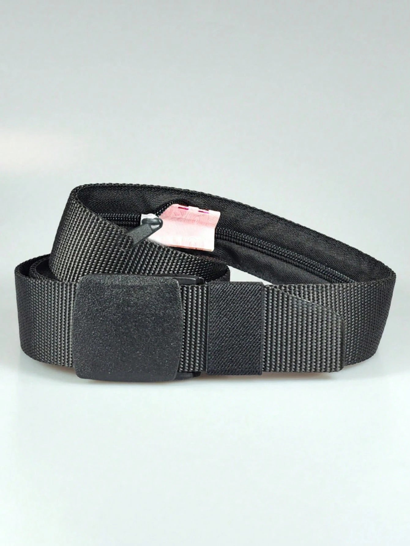 Anti-Theft Travel Cash Belt Bag,Outdoor Money Hiding Security Belt With Zipper,Men Waist Strap With Secret Pocket Travel Fanny Pack Sport Waist Bag