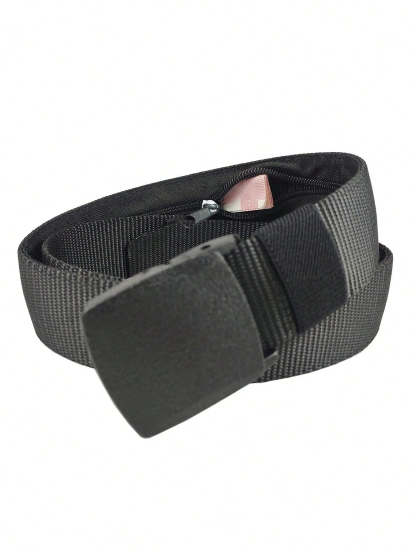 Anti-Theft Travel Cash Belt Bag,Outdoor Money Hiding Security Belt With Zipper,Men Waist Strap With Secret Pocket Travel Fanny Pack Sport Waist Bag